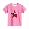 thumbnail image 4 of BFHHYA Youth 4th of July Tee Tops Patriotic Print Crew Neck Short Sleeve Shirts Boys Girls Summer Fashion Tees Shirts 3-15 Years, 4 of 6