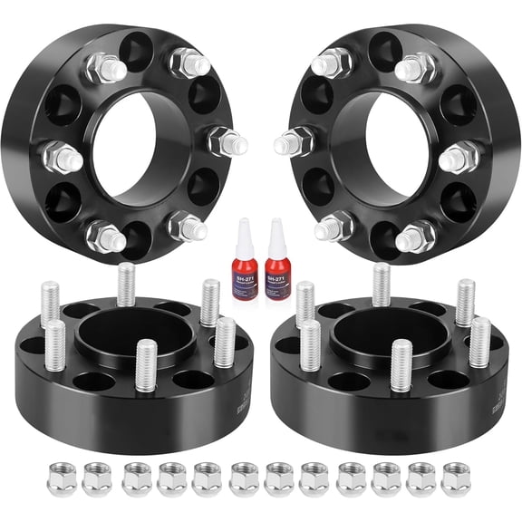 Richeer 6x135 to 6x5.5 Wheel Adapters for Chevy Sliverado 1500 Wheels on 2015-2025 F150 Vehicle, 1.5 inch 6x135 to 6x139.7mm Wheel Adapter with M14x1.5 Studs
