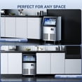 thumbnail image 3 of Coolski Commercial Ice Maker, 200 lbs/24H Under Counter Ice Machine, 35 lbs Bin, 3 of 9