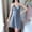 Gray, variant on Women's Satin Silk Cami Nightgown Bow V Neck Full Slip Spaghetti Straps Summer Nightdress Sexy Lingerie Dress