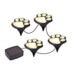 Solar Paw Print Garden Lights – Set Of 4 Dog-Themed Outdoor Lights, Auto On/Off, Easy Stake Installation