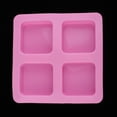 thumbnail image 2 of Molde de silicona Perfecl para jabón 4 cavidades hornear pasteles chocolate cubitos, 2 of 8