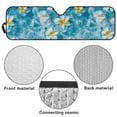 thumbnail image 7 of POLERO Plumeria Floral Windshield Sun Shade for Car Off-road Vehicle SUV Truck (52.95x16.14 Inches), Sun Shade Windshield, Shades for Windows, Protector Blocks UV, Funny Car Decor, 7 of 7
