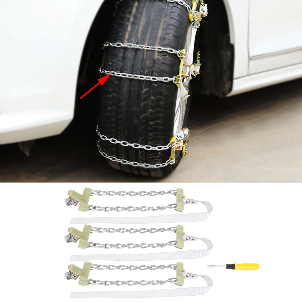 205-225mm Tire Anti-skid Steel Chain Snow Mud Car Security Tyre Belt For Truck