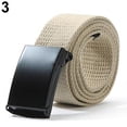 thumbnail image 5 of Soumake Unisex Military Casual Solid Color Plain Webbing Canvas Waist Belt Waistband Fashion, 5 of 7