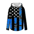 thumbnail image 5 of Styesk Mens Shirts Men's Printed Vintage Casual Long Sleeve Button Drawstring Hoodies Sweatshirt, 5 of 5