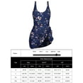 thumbnail image 4 of Rivelino Women's Tummy Control Navy One-Piece Bathing Suit, 1 Piece, Size L, 4 of 8