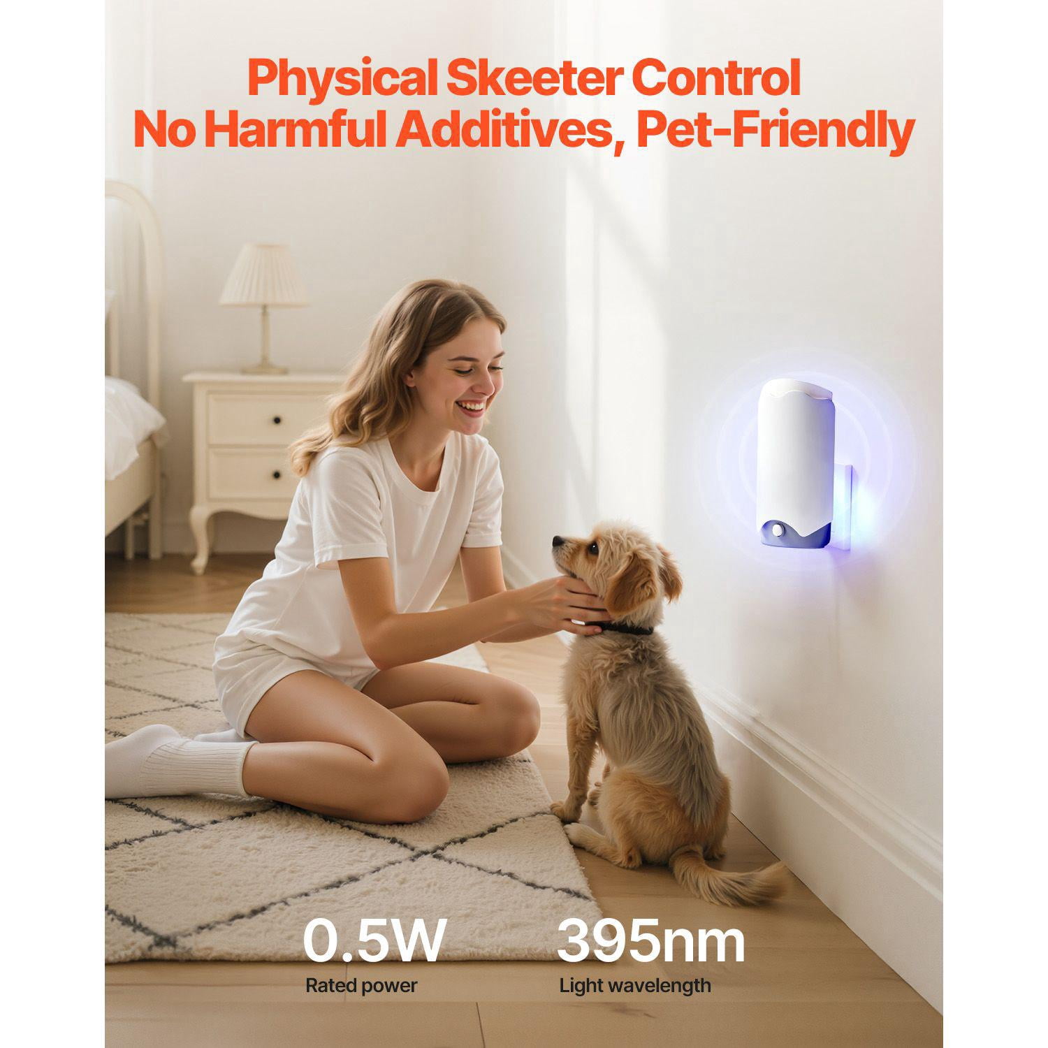 Fly Trap Plug in Gnat Killer with Blue Violet Light and 10 Sticky Glue Boards for Gnats Flies Moths Fruit Flies Indoor Use