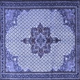 thumbnail image 1 of Ahgly Company Machine Washable Indoor Square Persian Blue Traditional Area Rugs, 5' Square, 1 of 4