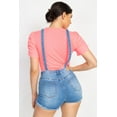 thumbnail image 5 of Cross Back Denim Suspender Shorts (woven), 5 of 5