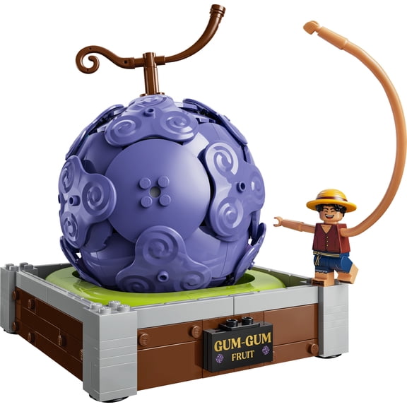 LEGO ONE PIECE Gum Gum Fruit Building Toy - Toys & Figures Playset for Boys & Girls, Ages 9  - W/ Luffy Figure - Birthday Gift for Kids - 75647