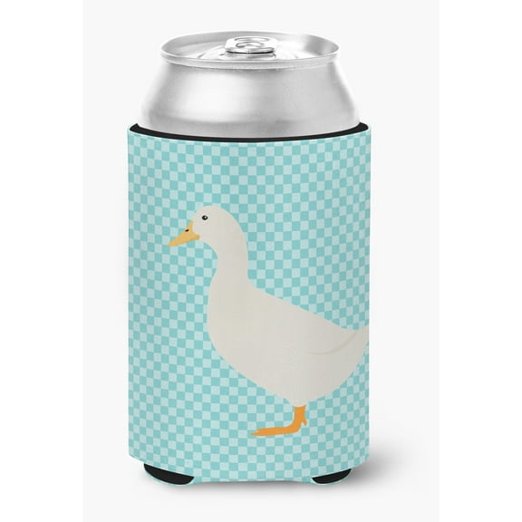 Carolines Treasures BB8034CC American Pekin Duck Blue Check Can or Bottle Hugger