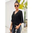 thumbnail image 3 of ABPHQTO Top negro con botones para mujer, 3 of 5