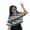 #B, variant on Harajuku Women Girls Rainbow Stripe Half Sleeves Loose T-shirts Tops