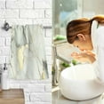 thumbnail image 7 of Yayeee 100% Cotton Hand Towels for Bathroom 16" x 28" Kitchen Towel, Gray Marble Pattern, 7 of 7