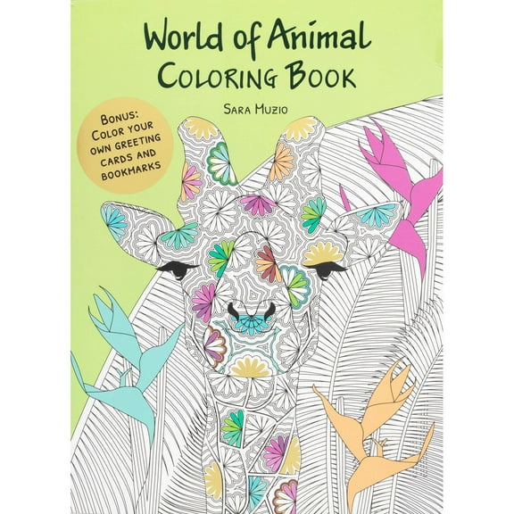 World of Animal Coloring Book, Paperback