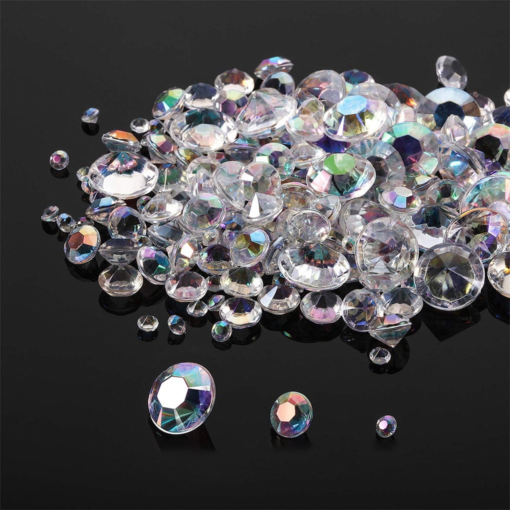 852 Pièces Blue Faux Diamants Cristaux Acrylique Pour Décoration Mariage Et Fêtes