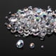 thumbnail image 4 of Paquete de 1000 diamantes de imitación, adornos acrílicos, gemas dispersas de cristal, decoraciones de mesa, estuche cosmético, rellenos de Ropa, zapatos y accesorios Miscelánea blanco plateado 4MM Jumpingount AP008773-06, 4 of 6