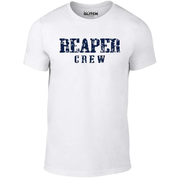 Reality Glitch Men's Reaper Crew T-Shirt TV Show Inspired Biker Gang Graphic Tee
