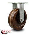 thumbnail image 2 of 12 Inch Extra Heavy Duty High Temp Phenolic Wheel Rigid Top Plate Caster SCC, 2 of 2