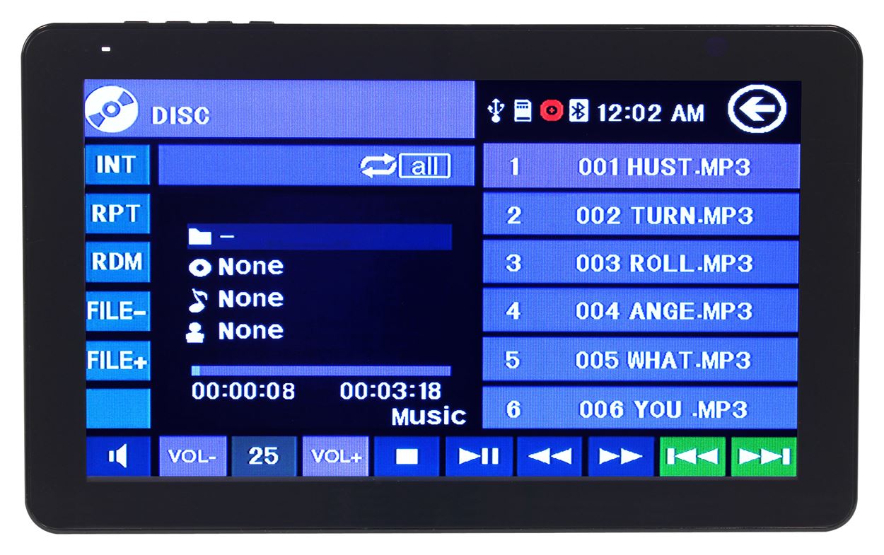 Power Acoustik PD-930B 9.3" CD/DVD Single DIN Touchscreen Bluetooth Car Receiver - image 3 of 11
