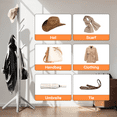 thumbnail image 5 of Coat Rack Stand with 3 Height Options and 8 Hooks Wooden Freestanding Coat Rack for Home, Office, Entryway, Hallway, 5 of 8