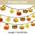 thumbnail image 4 of ¡Liquidación! Lámpara de jardín Lssam, lámpara solar para exteriores, luces de calabaza de Halloween, decoraciones de Halloween, luces colgantes mejoradas, guirnalda de luces de Halloween para, 4 of 6