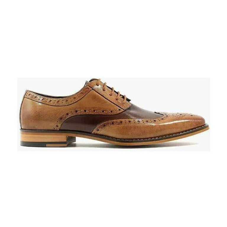 Stacy Adams Mens Tinsley Wingtip Oxford Tan/Brown 11  display picture 2