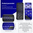 thumbnail image 2 of Aluminum Alloy Pedal Cover for Jeep Grand Cherokee 2011-2024 2025 Dodge Durango 2011-2024 2025 No Drilling Aluminum Brake and Accelerator Pedal Covers 2PCS(Blue), 2 of 18