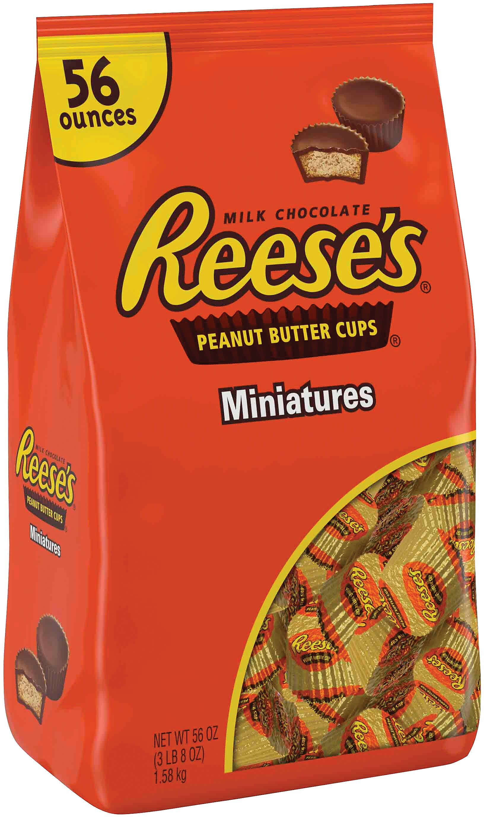 REESE'S Peanut Butter Cups Miniatures, 56 oz