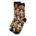 thumbnail image 3 of MeMoi Women's Puppy Bamboo Blend Crew Socks - Womens - Female, 9-11, Black, 3 of 4