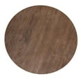 thumbnail image 3 of Benjara Kohl 39 Inch Bistro Table, Round Top, Mango Wood, Gold Iron Footrest, 3 of 5