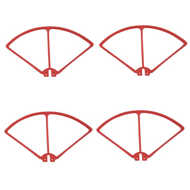 4pcs Hélice Guardia Parachoques Desmontable Duradero para X8c X8W X8G X8HW X8HC RC no Tripulados rojo Hugo Protectores de hélices