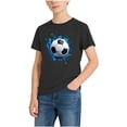 thumbnail image 3 of BXJX Boys Summer T-Shirts, Sport Casual Short Sleeves Crew Neck Kids Graphic Tees Black Size 10-12 T, 3 of 8