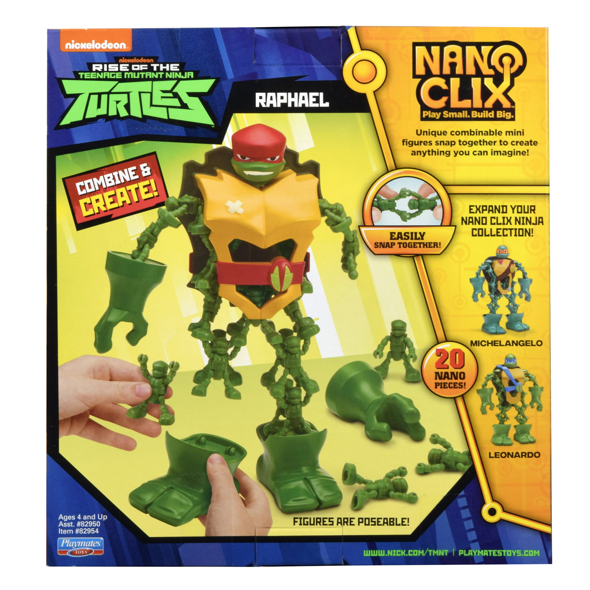 Nano Clix Teenage Mutant Ninja Turtles Rise Of Leonardo Set NEW IN STOCK 