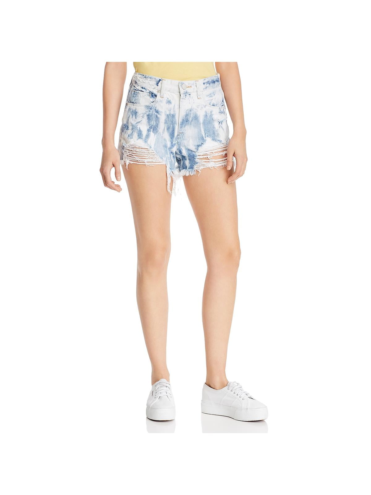 Tie dye jean shorts womens Clearance