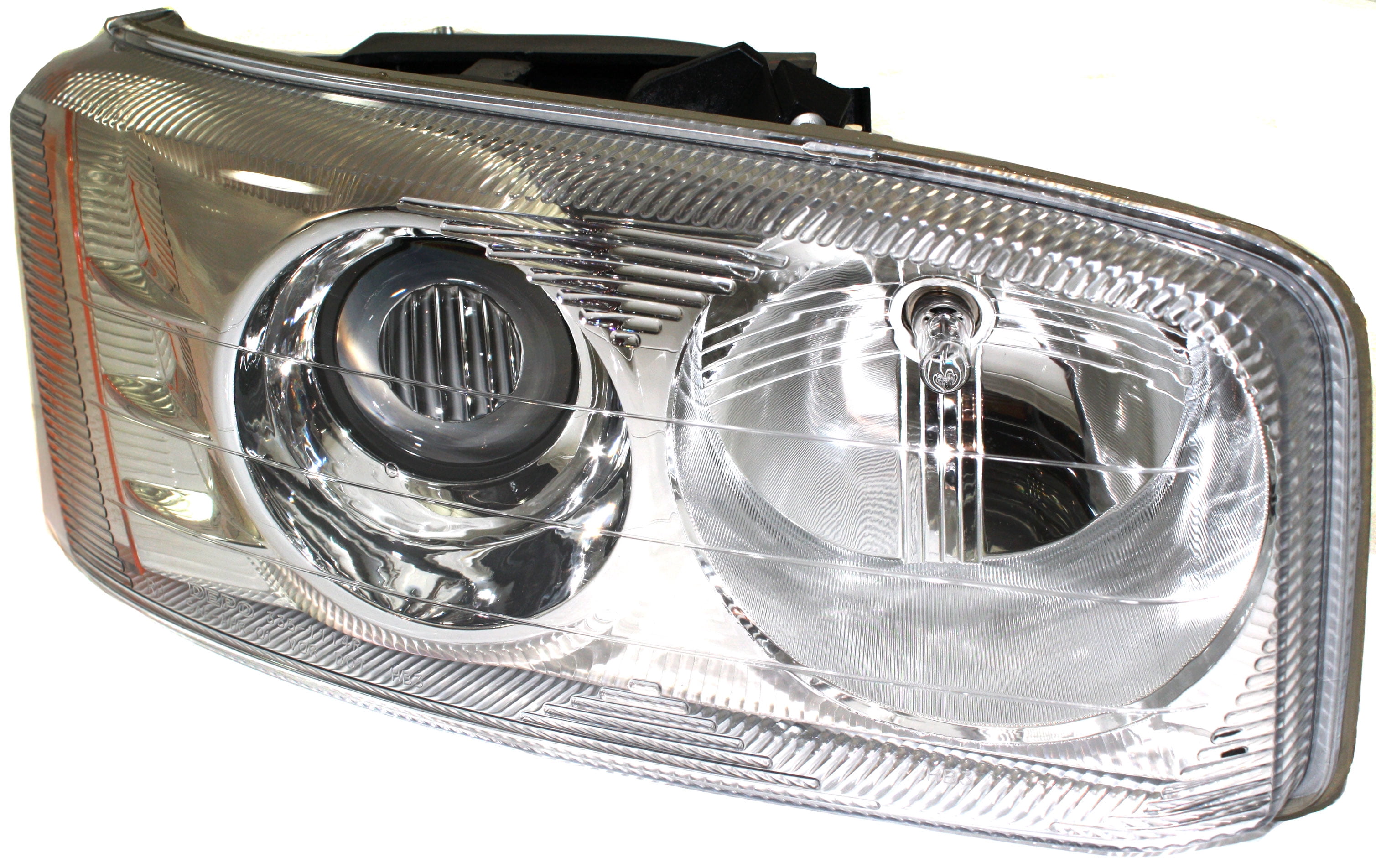 Headlight Compatible With 2001-2006 GMC Sierra 1500 Yukon Right Passenger Halogen With bulb(s)