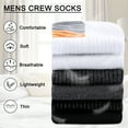 thumbnail image 2 of LOOIKOOS 10 Pairs Mens Ankle Socks Lightweight Athletic Sports Running Short Low Cut Socks for Men Socks, 2 of 7
