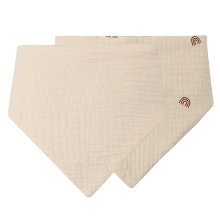 

EUBUY Soft Cotton Baby Saliva Towel Double Side Floral Print Snap Triangle Scarf Newborn Feeding Bibs Bandana Burp Cloth Baby Stuff Shower Gift Type 8
