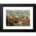 thumbnail image 2 of André Brouillet 14x11 Black Modern Framed Museum Art Print Titled - Exorcism; Arab Musicians Chasing the Jinn of the Body of a Child (1884), 2 of 5