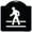 Black & White, variant on SignMission A-DES-BW-1818-9796 18 x 18 in. Designer Series Sign - Pedestrian Crossing, Black & White