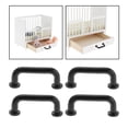 thumbnail image 3 of 1/12 Pulls Dollhouse Toy Model Drawer Handle Cabinet Door Pull Handles Door Handle for Furniture Cabinet 4 piezas grandes CUTICAT Mini tirones, 3 of 8