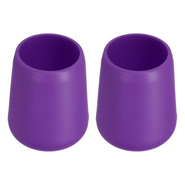 Unique Bargains 2 Pcs Capuchon Protecteur en Silicone pour Canne à Pêche et Coussin de Fesses, Grand, Violet