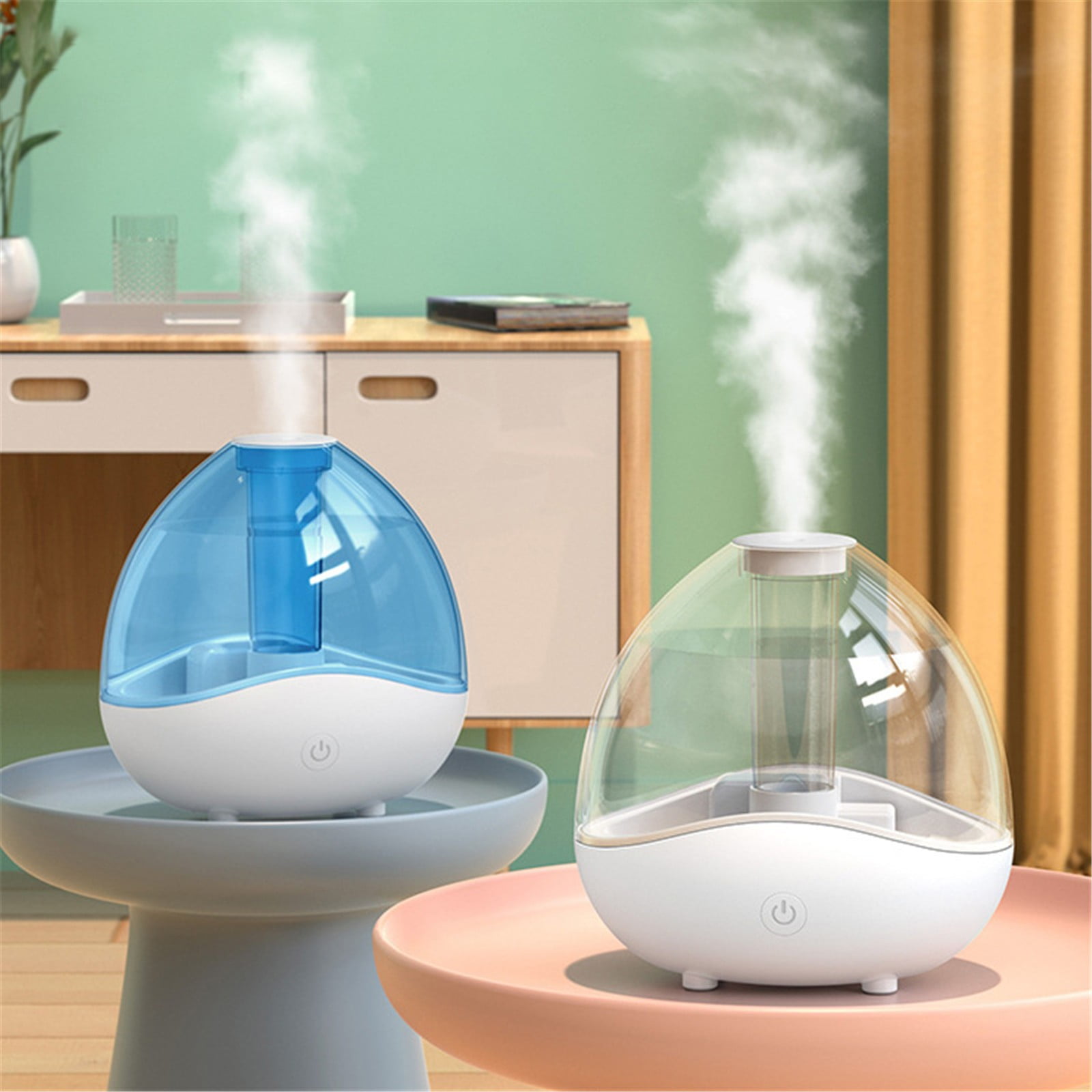 ZMKIAG Cool Mist Humidifier, Quiet Air Humidifiers for Bedroom, Desk Humidifiers Oil Diffuser with Removable 1.5L Water Tank for Baby Nursery and Plants up to 24 Hours