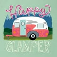 thumbnail image 2 of Happy Glamper | Fancy Camping Camper Van Caravan | Nature Lover Ladies Racerback Sleeveless Top, Mint, M, 2 of 5