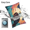 thumbnail image 6 of Salouo Cartoon Iceberg Bald Eagle Pattern Pillow Cases,1PC Pillow Covers with Envelope Closure Decorative Pillow Case for Bed Couch,Pillows Not Included-16"x24", 6 of 6
