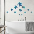 thumbnail image 4 of 12 piezas de pegatinas de pared tortuga marina azul CHAO decorativas para habitación de niños, 4 of 5
