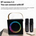 thumbnail image 3 of Karaoke Machine,2 Bt 10w And 4-inch Bt And Mic Portable Ktv Set With Outdoor Driver Handheld With 4-inch Driver With 10w Handheld Portable With 2 Party Outdoor Ktv, 3 of 6