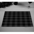 thumbnail image 2 of Mantel individual ABPHQTO a cuadros de búfalo gris oscuro 30x45 cm Juego de 2 manteles, 2 of 2