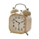 thumbnail image 5 of Reloj despertador de madera con campana, creativo y fuerte, para oficina, hombres, mujeres, hogar y mesita de noche., 5 of 8